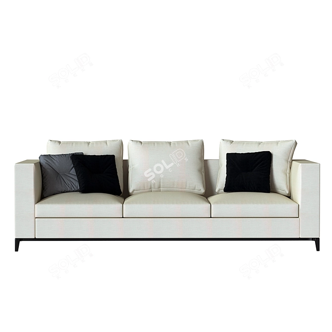 Elegant Andersen Sofa by Minotti 3D model image 10