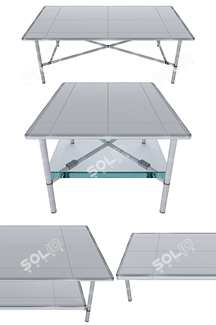 Geiger Layer Tables: Elegant Herman Miller Collection 3D model image 4