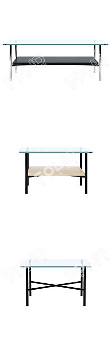 Geiger Layer Tables: Elegant Herman Miller Collection 3D model image 6