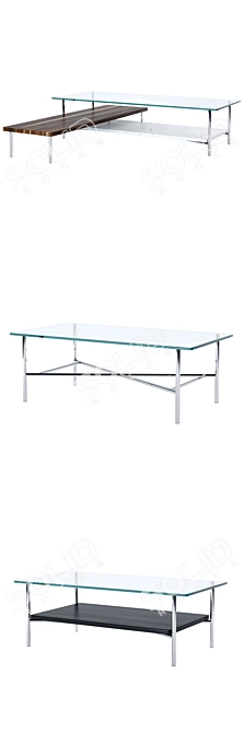 Geiger Layer Tables: Elegant Herman Miller Collection 3D model image 7