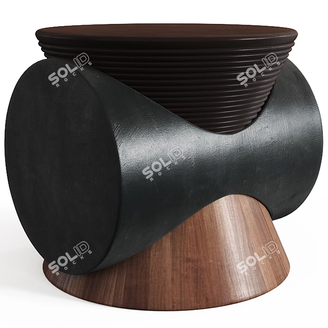  Rustic Chic KNOT Side Table 3D model image 2