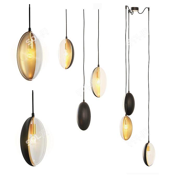 Elegance in Suspension: Oona 03 Pendant 3D model image 6