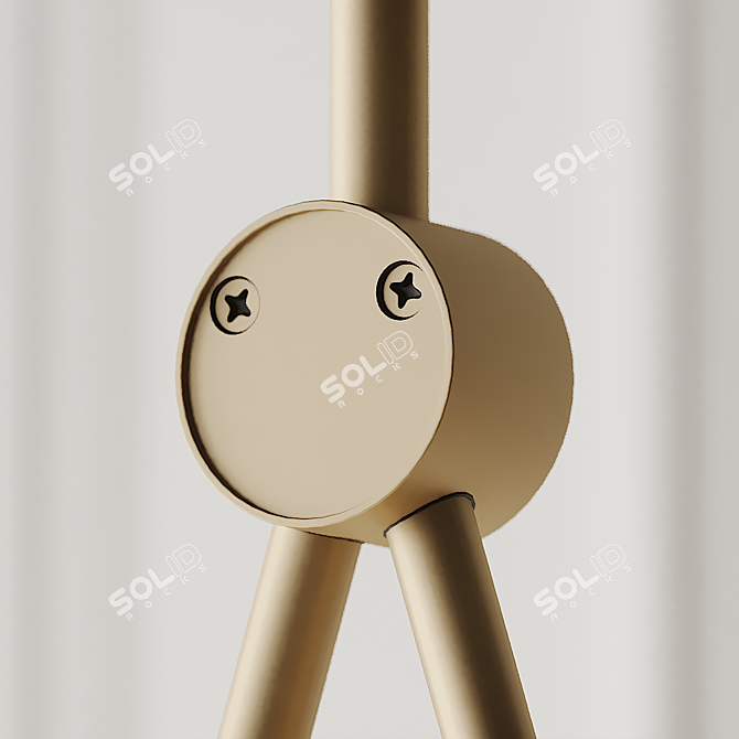 Sleek Spate Pendant: Designer Lighting 3D model image 3