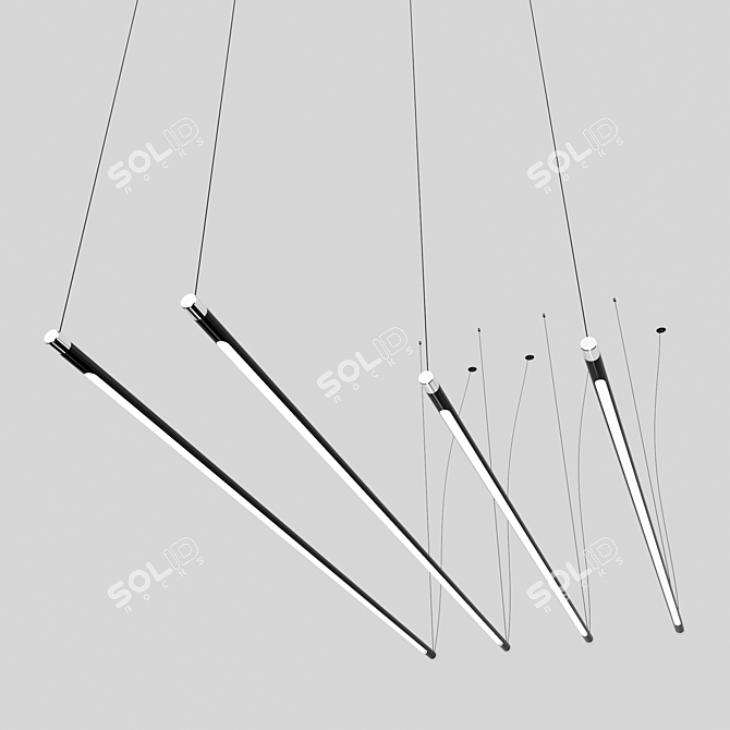 Elegant Solinas Pendant Lamp 3D model image 5