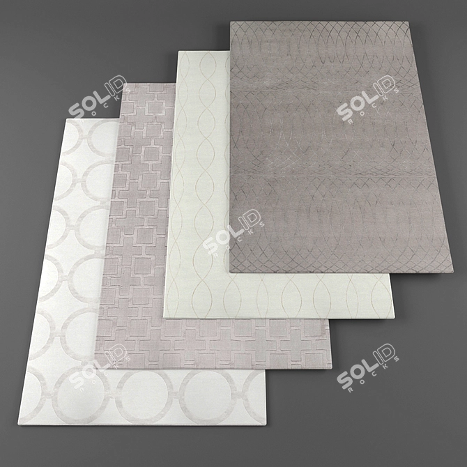 Decorative Rug Collection 3D model image 1