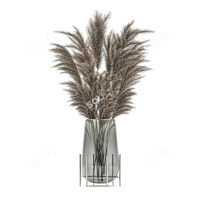 Rustic Reed Bouquet 3D model image 3