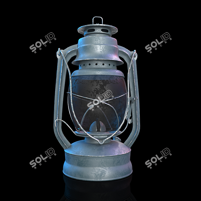 Vintage Lantern: Authentic and Intricate Design 3D model image 1