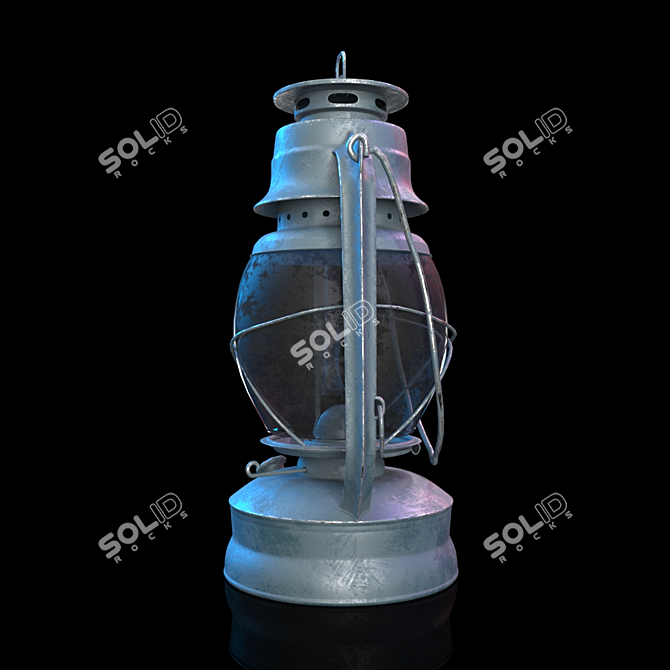 Vintage Lantern: Authentic and Intricate Design 3D model image 2