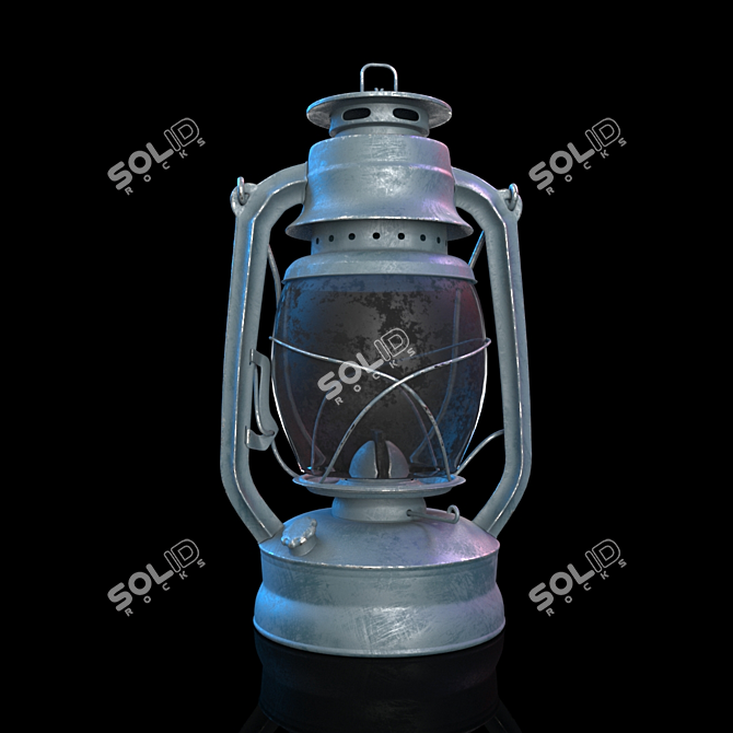 Vintage Lantern: Authentic and Intricate Design 3D model image 3