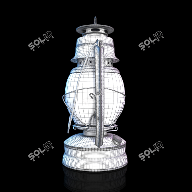 Vintage Lantern: Authentic and Intricate Design 3D model image 4