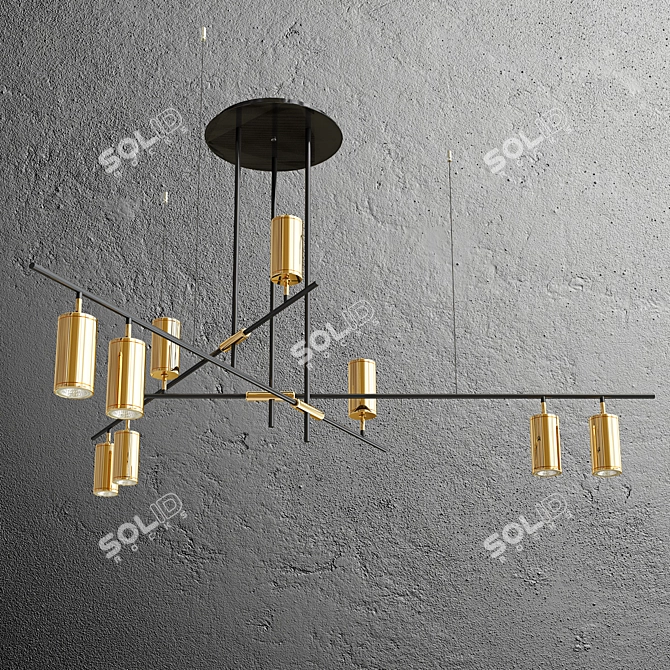 Luxury LED Pendant Chandelier Collection 3D model image 2