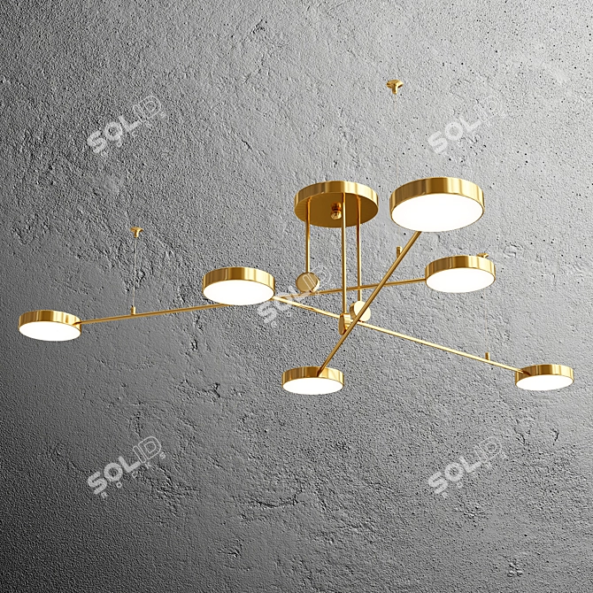 Luxury LED Pendant Chandelier Collection 3D model image 4