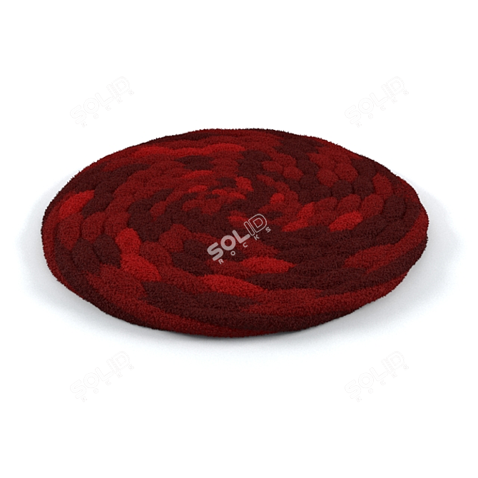 Elegance Circle Rug 3D model image 5