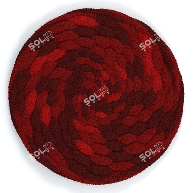 Elegance Circle Rug 3D model image 6