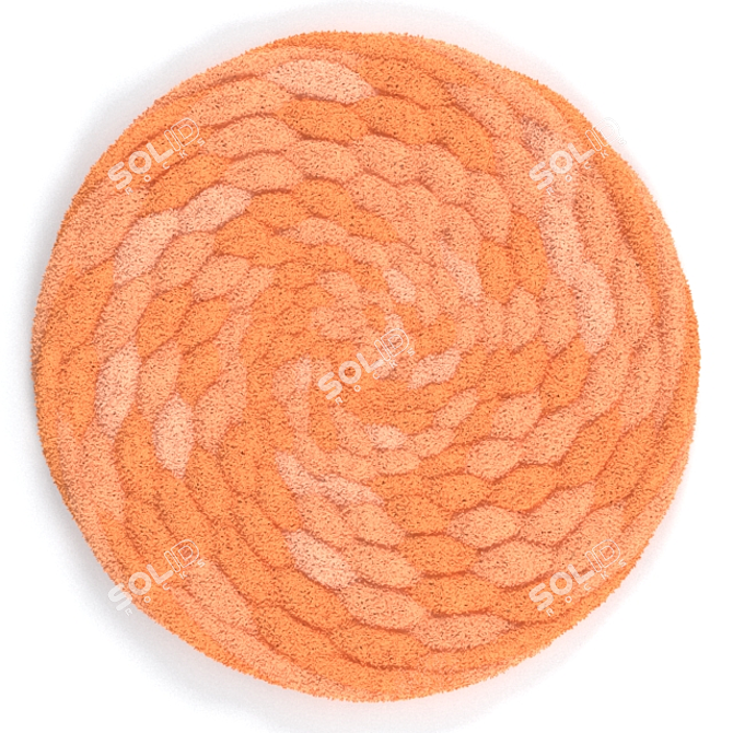 Elegance Circle Rug 3D model image 7