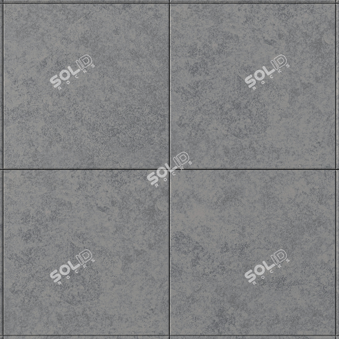 Wind Grey Concrete Wall Tiles - Set of 2 3D model image 2