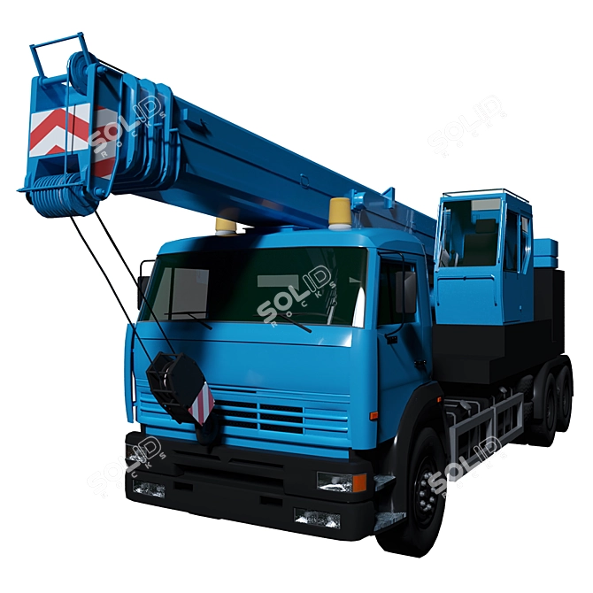 Truck Mounted Crane 3D model image 1