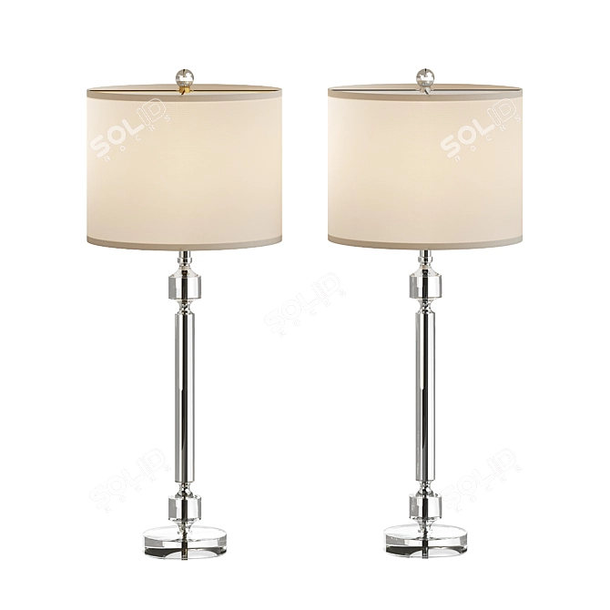 Classic Style Bedingfield Table Lamp 3D model image 2