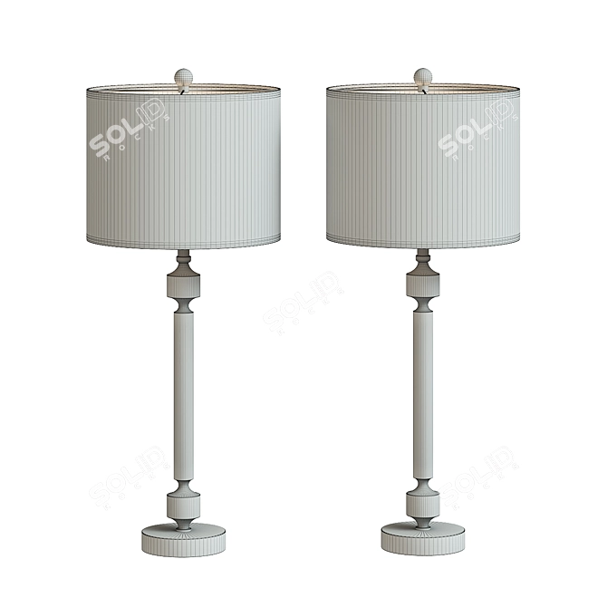 Classic Style Bedingfield Table Lamp 3D model image 3