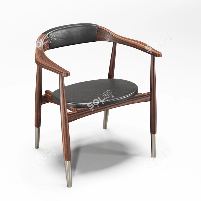 Elegant Garbo Dining Chair: Polys 30.592, Verts 30.612 3D model image 1
