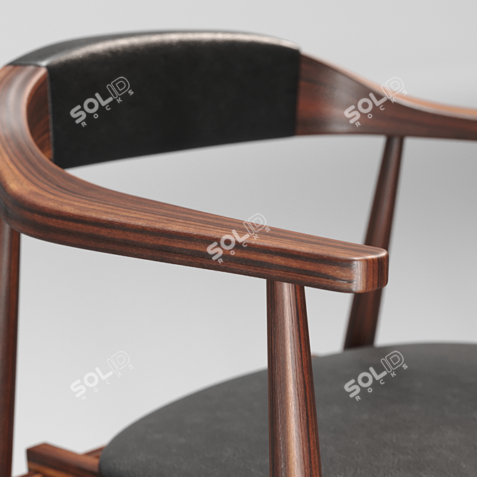Elegant Garbo Dining Chair: Polys 30.592, Verts 30.612 3D model image 3