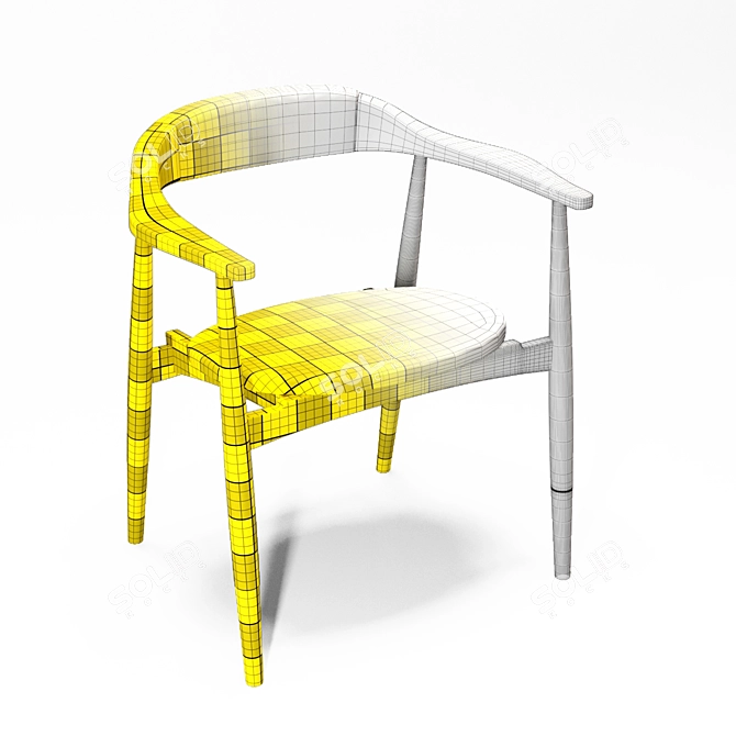 Elegant Garbo Dining Chair: Polys 30.592, Verts 30.612 3D model image 5