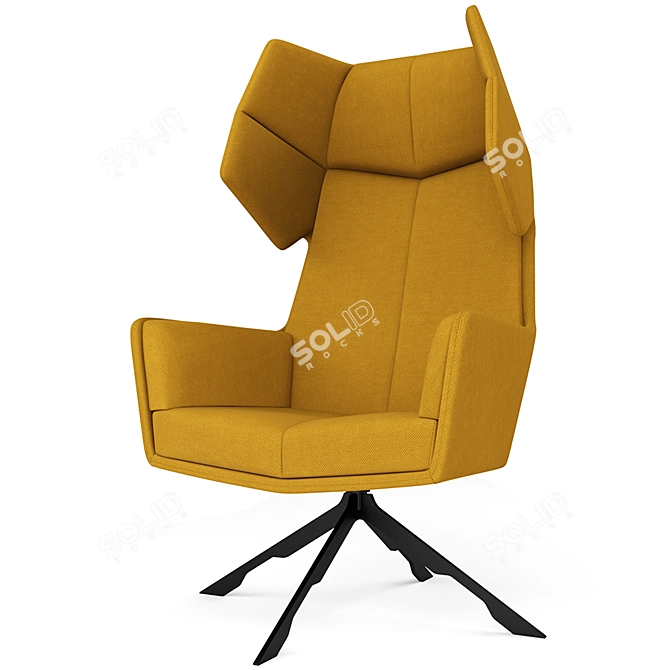 Stylish Casala Rama Armchair: Arik Levy Design 3D model image 1