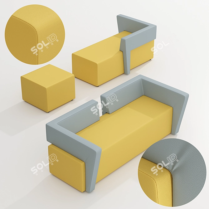 Joker Modular Sofa Set 3D model image 1