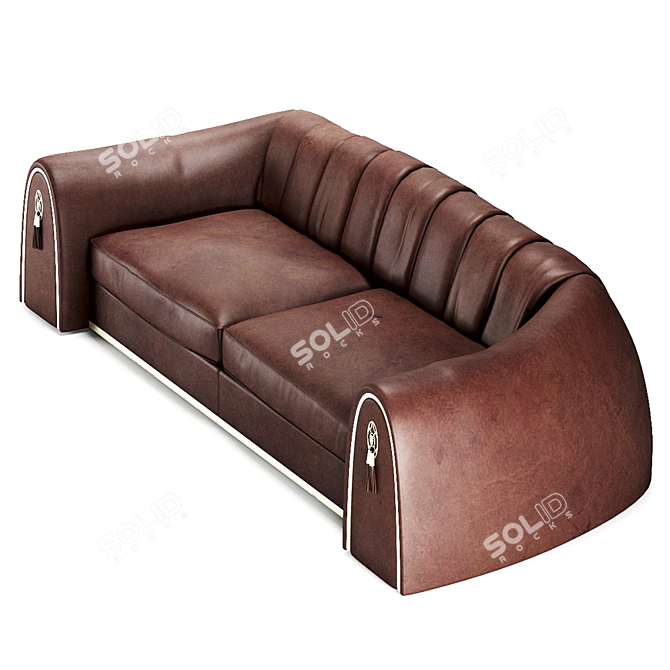 Visionnaire Sofa Godfrey: Glamour in Art Deco 3D model image 1