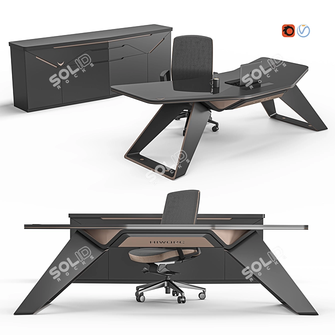 Dynamic Design Hiworc Guillotine Set 3D model image 1