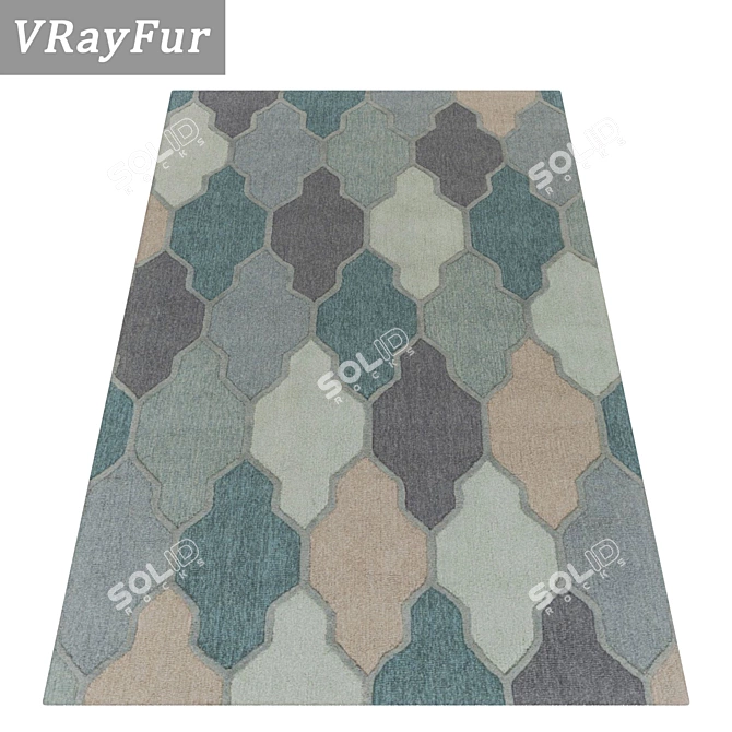 Luxury Carpets Set: High-Quality Textures 3D model image 2