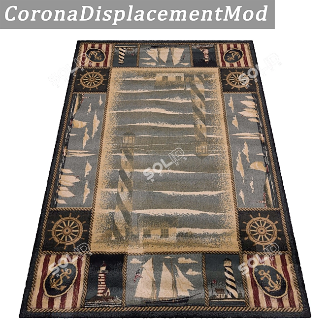 Luxury Carpets Set 800 3D model image 4