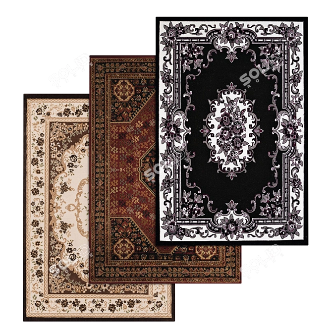 Luxury Carpet Set | Premium Textures 3D model image 1