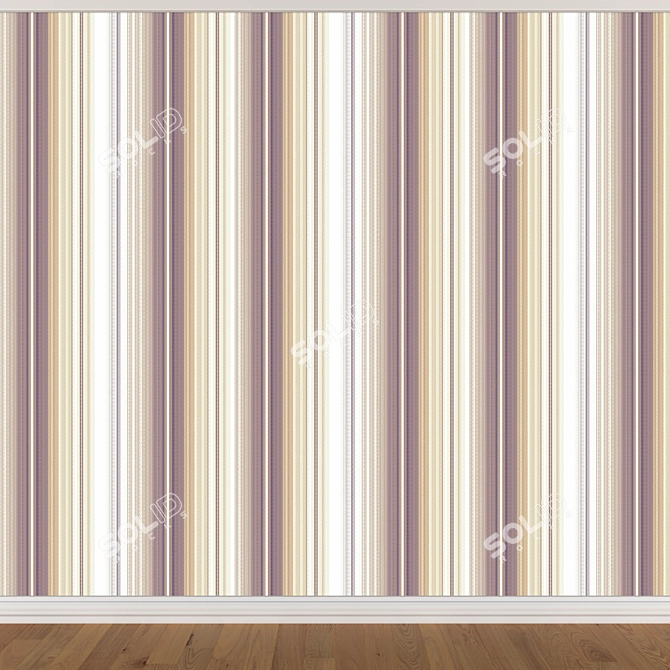 Seamless Wallpaper Set - 3 Colors 3D model image 2