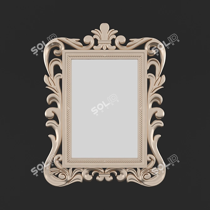 Elegant Classic Mirror 3D model image 1