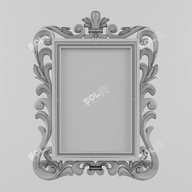 Elegant Classic Mirror 3D model image 3