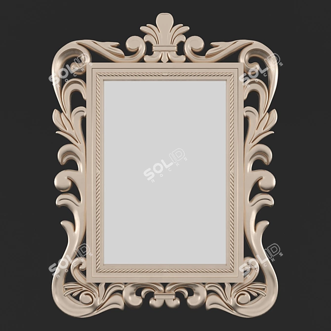 Elegant Classic Mirror 3D model image 4