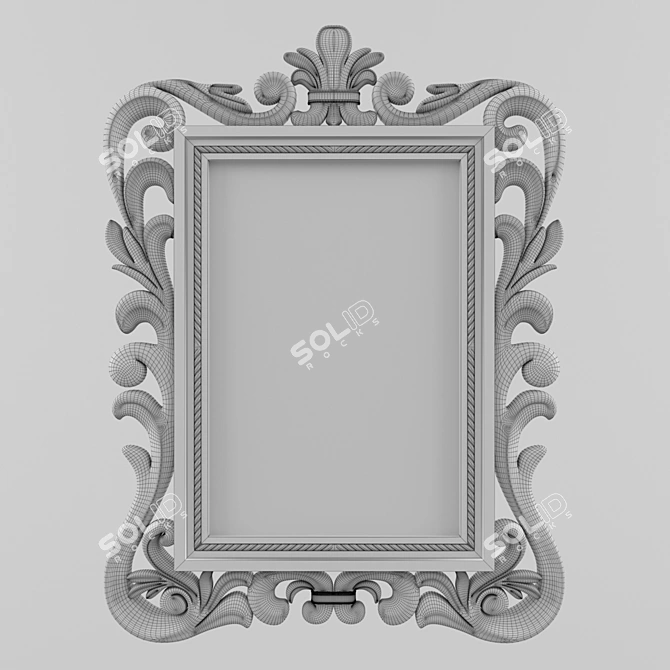 Elegant Classic Mirror 3D model image 6