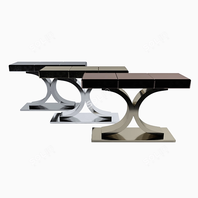 Elegant Kent Plus Console Table 3D model image 2