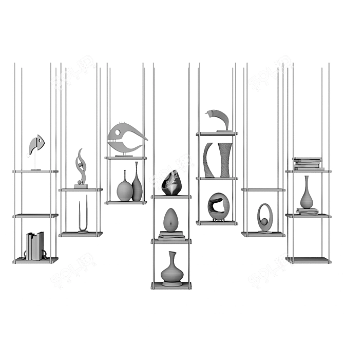  Space-Saving Shelving for Files 3D model image 3