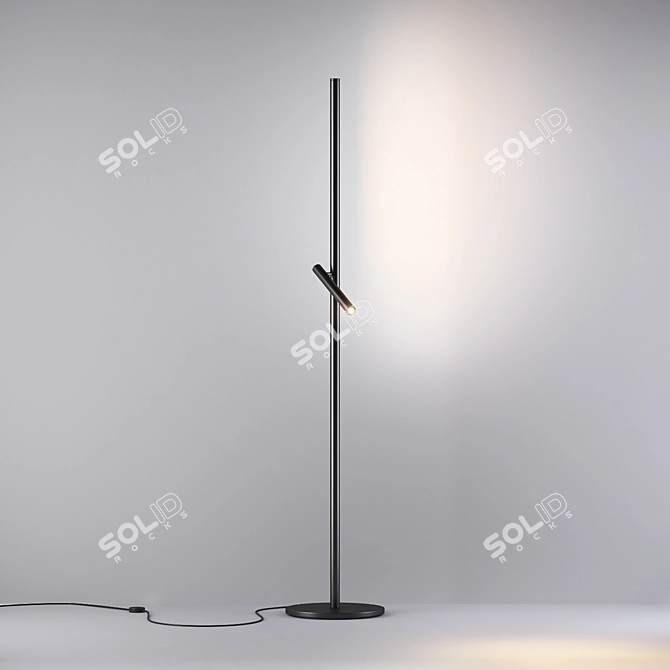 Dual-Light Backlight Floor Lamp 3D model image 3