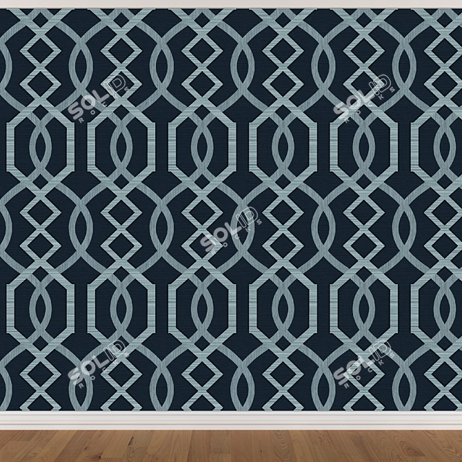 Seamless Wallpaper Set (3 Colors) 3D model image 2