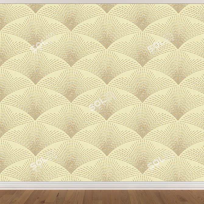 Seamless Wallpaper Set - 3 Colors 3D model image 3