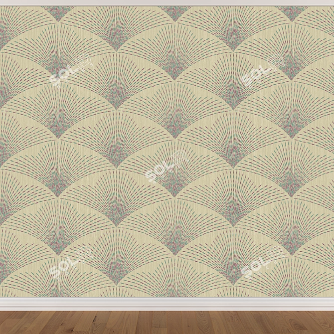 Seamless Wallpaper Set - 3 Colors 3D model image 4