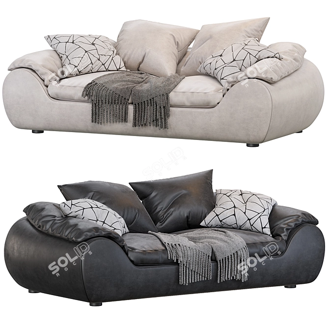 Luxurious Comfort: ILARIA Sofa 3D model image 1