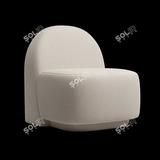 Modern Arp Accent Chair 3D model image 6