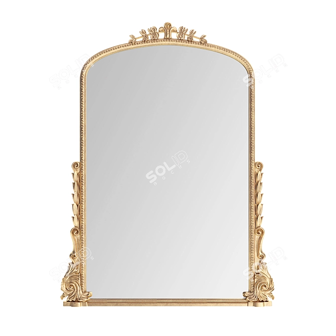 Amelie Mirror: Handcrafted Elegance by Romano Home 3D model image 2