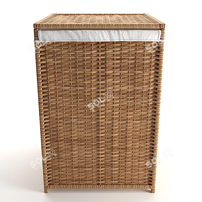 PBR-Optimized Branes Laundry Basket 3D model image 4