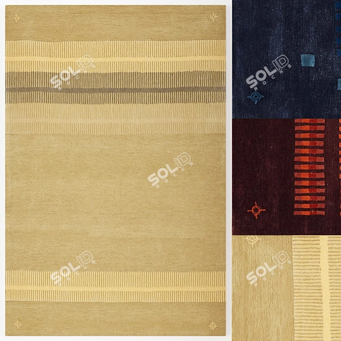 Fogia Print Set: Stunning Large Carpet 3D model image 1