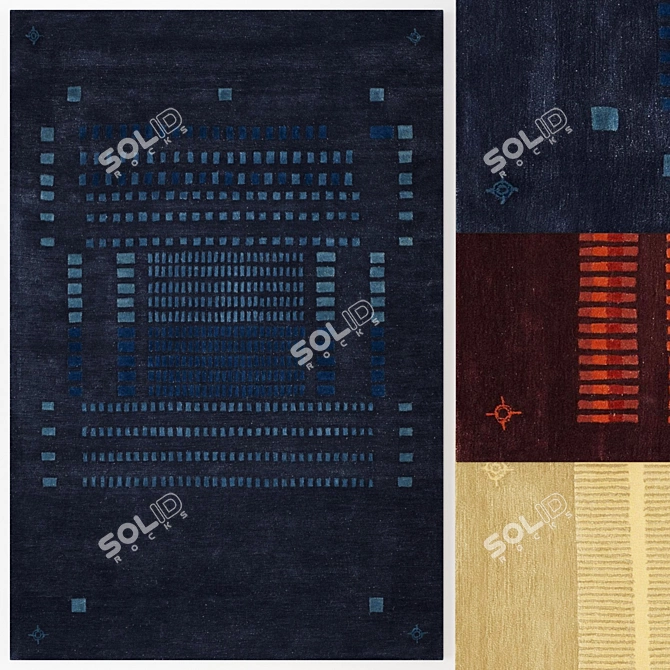 Fogia Print Set: Stunning Large Carpet 3D model image 2